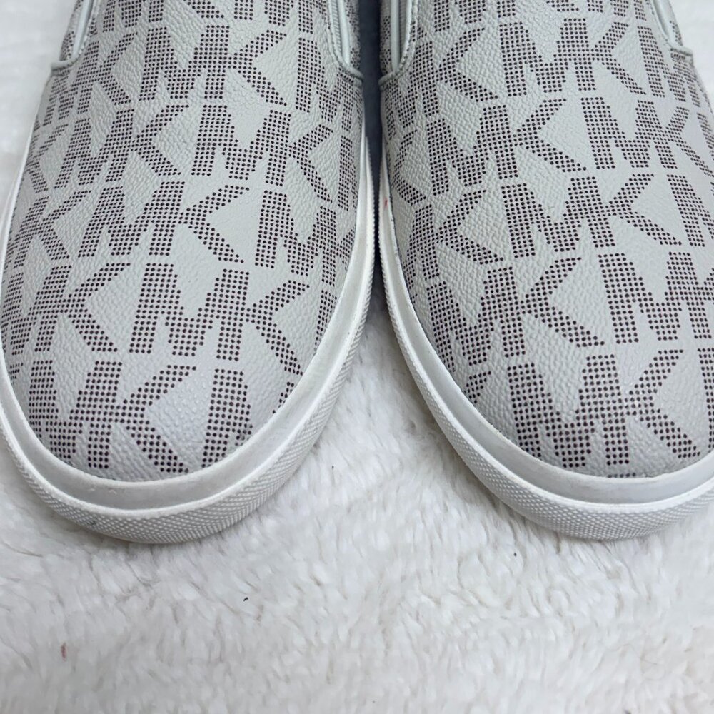 Womens Michael Kors Keaton Slip-on Sneakers White Sz 9 - Picture 7 of 11